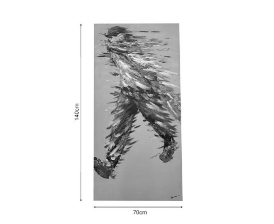 Πίνακας σε καμβά Walking Inart 70x3x140εκ - ΠΙΝΑΚΕΣ στο Milonadakis.gr