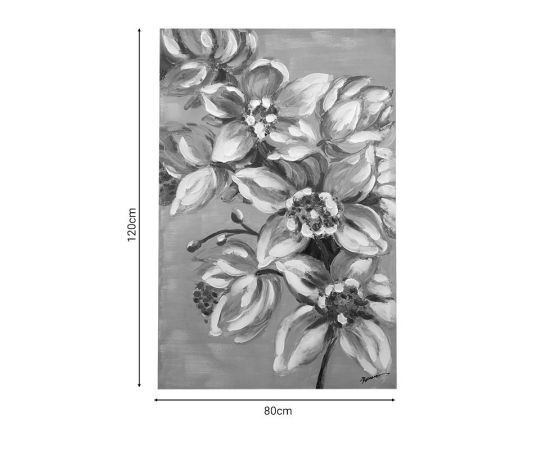 Πίνακας σε καμβά Flourish I Inart 80x3x120εκ - ΠΙΝΑΚΕΣ στο Milonadakis.gr