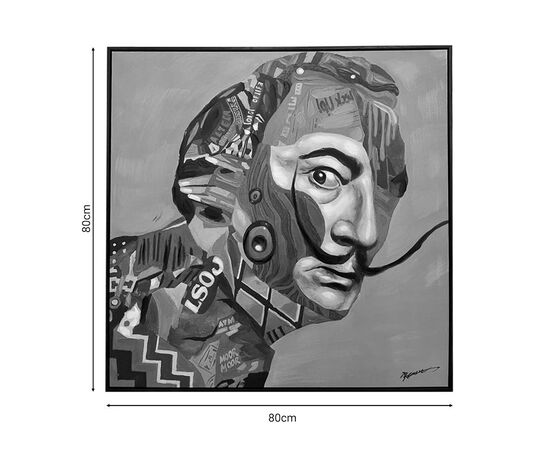 Πίνακας σε καμβά με πλαίσιο Eyelo Inart 80x3.5x80εκ - ΠΙΝΑΚΕΣ στο Milonadakis.gr