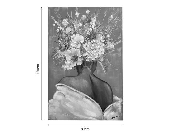 Πίνακας σε καμβά Weddy I Inart 80x3x120εκ - ΠΙΝΑΚΕΣ στο Milonadakis.gr
