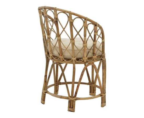 Πολυθρόνα Rostan Inart φυσικό rattan με μαξιλάρι 60x46x80εκ - ΚΑΡΕΚΛΕΣ - ΠΟΛΥΘΡΟΝΕΣ ΕΣ. στο Milonadakis.gr