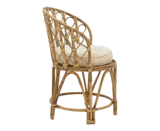 Πολυθρόνα Rostan Inart φυσικό rattan με μαξιλάρι 60x46x80εκ - ΚΑΡΕΚΛΕΣ - ΠΟΛΥΘΡΟΝΕΣ ΕΣ. στο Milonadakis.gr