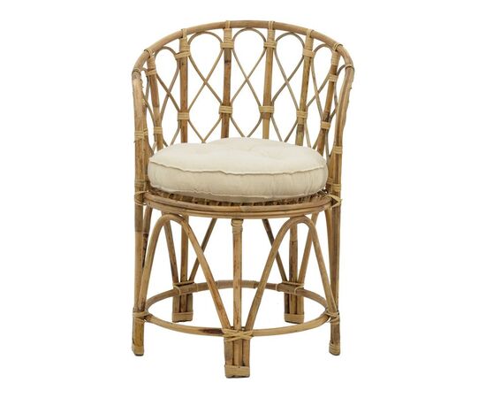 Πολυθρόνα Rostan Inart φυσικό rattan με μαξιλάρι 60x46x80εκ - ΚΑΡΕΚΛΕΣ - ΠΟΛΥΘΡΟΝΕΣ ΕΣ. στο Milonadakis.gr