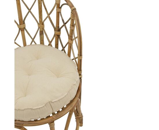 Πολυθρόνα Rostan Inart φυσικό rattan με μαξιλάρι 60x46x80εκ - ΚΑΡΕΚΛΕΣ - ΠΟΛΥΘΡΟΝΕΣ ΕΣ. στο Milonadakis.gr