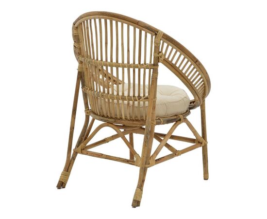 Πολυθρόνα Blore Inart φυσικό ξύλο με μαξιλάρι 68x48x81εκ - ΚΑΡΕΚΛΕΣ - ΠΟΛΥΘΡΟΝΕΣ ΕΣ. στο Milonadakis.gr