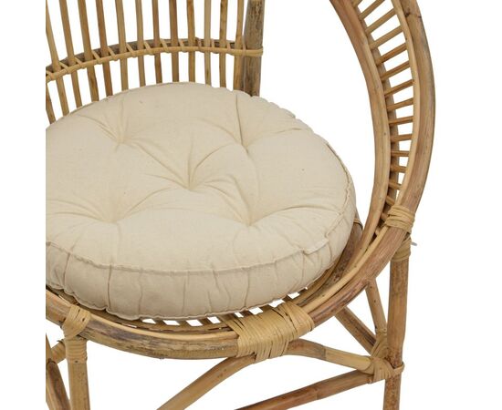 Πολυθρόνα Blore Inart φυσικό ξύλο με μαξιλάρι 68x48x81εκ - ΚΑΡΕΚΛΕΣ - ΠΟΛΥΘΡΟΝΕΣ ΕΣ. στο Milonadakis.gr