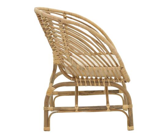 Πολυθρόνα Diane Inart φυσικό ξύλο με μαξιλάρι 71x46x80εκ - ΚΑΡΕΚΛΕΣ - ΠΟΛΥΘΡΟΝΕΣ ΕΣ. στο Milonadakis.gr