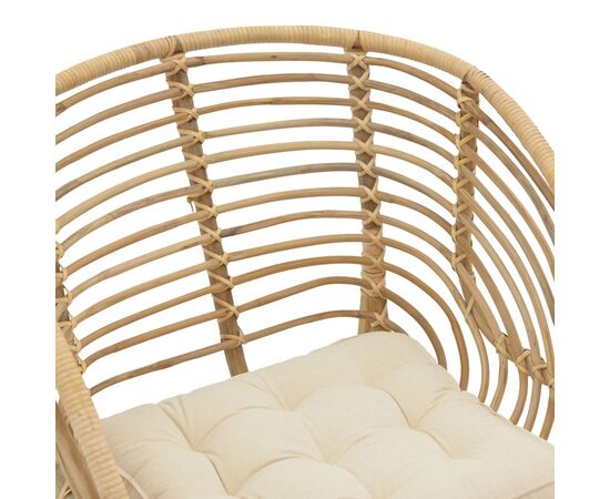 Πολυθρόνα Diane Inart φυσικό ξύλο με μαξιλάρι 71x46x80εκ - ΚΑΡΕΚΛΕΣ - ΠΟΛΥΘΡΟΝΕΣ ΕΣ. στο Milonadakis.gr