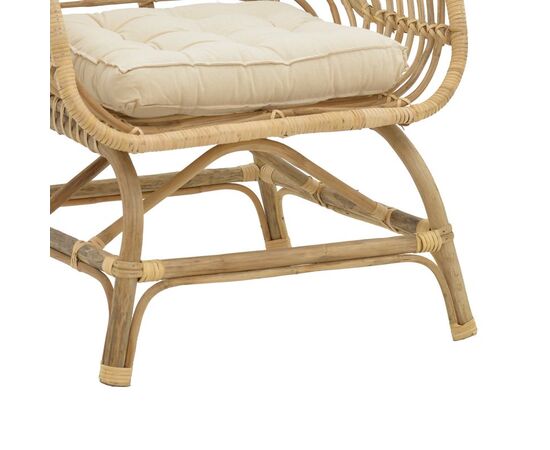 Πολυθρόνα Diane Inart φυσικό ξύλο με μαξιλάρι 71x46x80εκ - ΚΑΡΕΚΛΕΣ - ΠΟΛΥΘΡΟΝΕΣ ΕΣ. στο Milonadakis.gr