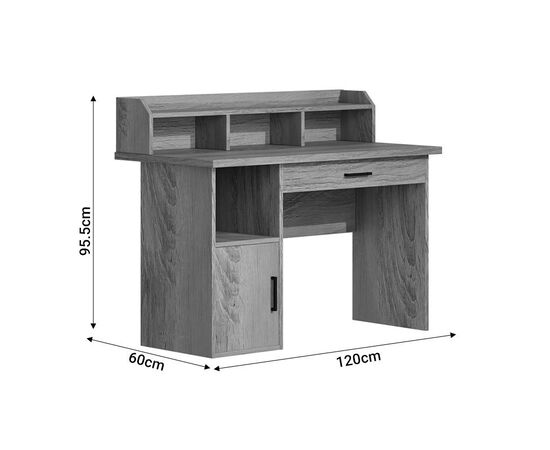 Γραφείο εργασίας Workie pakoworld sonoma mdf 120x60x95.5εκ - ΓΡΑΦΕΙΑ στο Milonadakis.gr