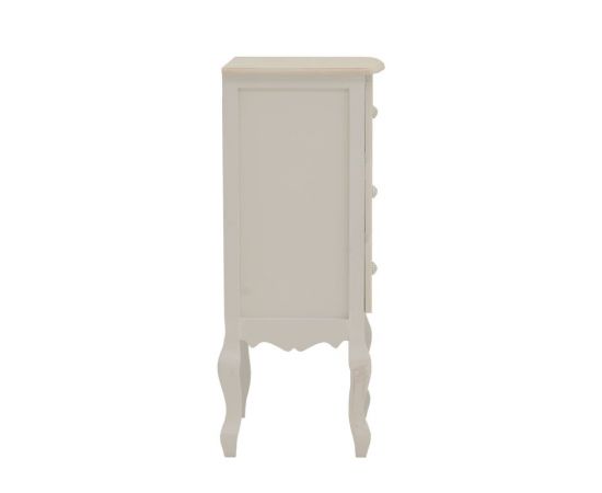 Συρταριέρα Pazlen Inart mdf σε λευκή αντικέ απόχρωση 40x34.5x82εκ - ΣΥΡΤΑΡΙΕΡΕΣ - ΤΟΥΑΛΕΤΕΣ στο Milonadakis.gr