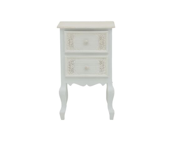 Συρταριέρα Pazlen Inart mdf σε λευκή αντικέ απόχρωση 40x45x65εκ - ΣΥΡΤΑΡΙΕΡΕΣ - ΤΟΥΑΛΕΤΕΣ στο Milonadakis.gr
