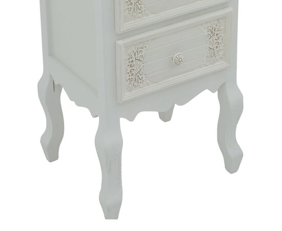 Συρταριέρα Pazlen Inart mdf σε λευκή αντικέ απόχρωση 40x45x65εκ - ΣΥΡΤΑΡΙΕΡΕΣ - ΤΟΥΑΛΕΤΕΣ στο Milonadakis.gr