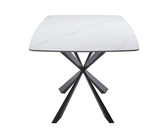Τραπέζι Viano pakoworld sintered stone ανοιχτό γκρι-μαύρο 180x90x76εκ - ΤΡΑΠΕΖΙΑ ΚΟΥΖΙΝΑΣ στο Milonadakis.gr