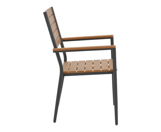 Πολυθρόνα Vitality pakoworld αλουμίνιο ανθρακί- plywood φυσικό 60x56.3x89εκ - ΚΑΡΕΚΛΕΣ - ΠΟΛΥΘΡΟΝΕΣ ΕΣ. στο Milonadakis.gr