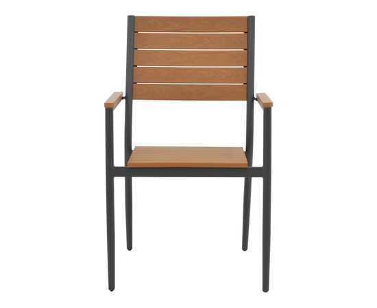 Πολυθρόνα Vitality pakoworld αλουμίνιο ανθρακί- plywood φυσικό 60x56.3x89εκ - ΚΑΡΕΚΛΕΣ - ΠΟΛΥΘΡΟΝΕΣ ΕΣ. στο Milonadakis.gr