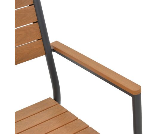 Πολυθρόνα Vitality pakoworld αλουμίνιο ανθρακί- plywood φυσικό 60x56.3x89εκ - ΚΑΡΕΚΛΕΣ - ΠΟΛΥΘΡΟΝΕΣ ΕΣ. στο Milonadakis.gr