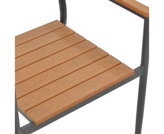 Πολυθρόνα Vitality pakoworld αλουμίνιο ανθρακί- plywood φυσικό 60x56.3x89εκ - ΚΑΡΕΚΛΕΣ - ΠΟΛΥΘΡΟΝΕΣ ΕΣ. στο Milonadakis.gr