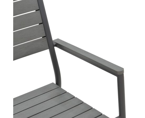 Πολυθρόνα Uplift pakoworld αλουμίνιο ανθρακί- plywood γκρι 60x56.3x89εκ - ΚΑΡΕΚΛΕΣ - ΠΟΛΥΘΡΟΝΕΣ στο Milonadakis.gr