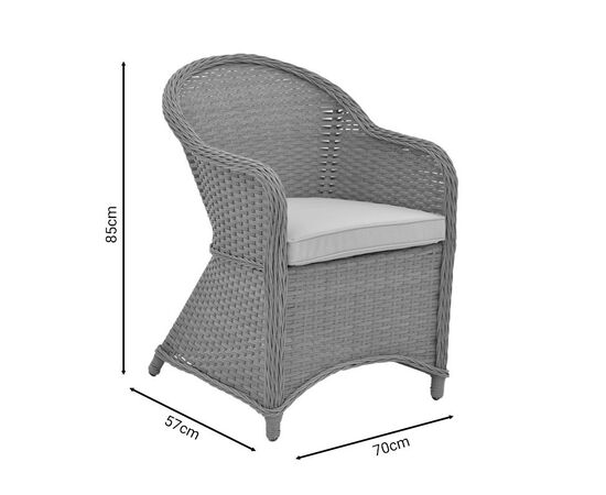 Tραπεζαρία Hadrian-Keir pakoworld σετ 7τεμ καφέ rattan-μπεζ textilene-καφέ αλουμίνιο 180x90x72εκ - ΣΕΤ ΤΡΑΠΕΖΑΡΙΕΣ στο Milonadakis.gr