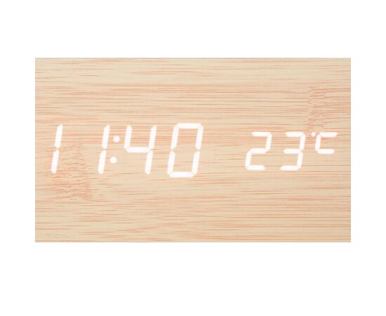 Επιτραπέζιο ρολόι Gamiel pakoworld φυσικό χρώμα mdf 15x4x7εκ - ΡΟΛΟΓΙΑ στο Milonadakis.gr