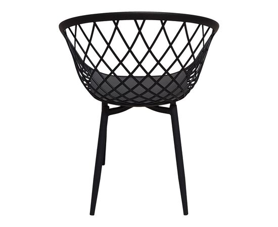 Καρέκλα Ezra pakoworld μαύρο pp-πόδι μαύρο μέταλλο 62x42x82εκ - ΚΑΡΕΚΛΕΣ - ΠΟΛΥΘΡΟΝΕΣ ΕΣ. στο Milonadakis.gr