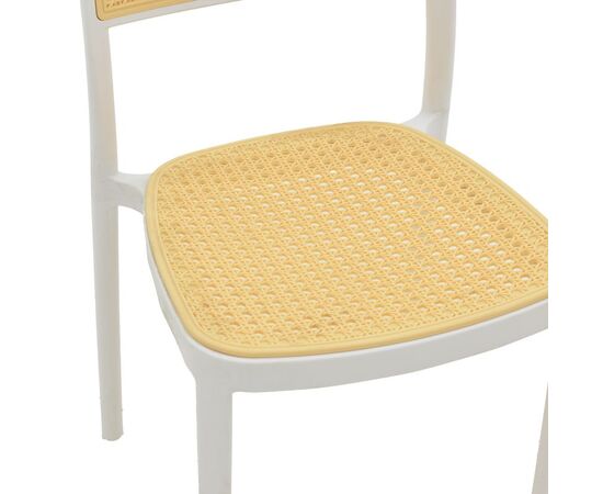 Καρέκλα Westley pakoworld pp φυσικό-λευκό  55x47x81εκ - ΚΑΡΕΚΛΕΣ - ΠΟΛΥΘΡΟΝΕΣ στο Milonadakis.gr