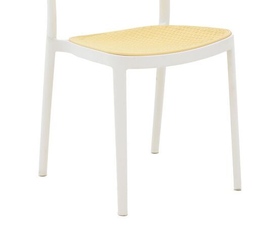 Καρέκλα Westley pakoworld pp φυσικό-λευκό  55x47x81εκ - ΚΑΡΕΚΛΕΣ - ΠΟΛΥΘΡΟΝΕΣ στο Milonadakis.gr