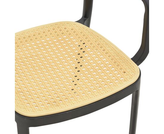 Πολυθρόνα Westley pakoworld pp φυσικό-μαύρο 58x47x81εκ - ΚΑΡΕΚΛΕΣ - ΠΟΛΥΘΡΟΝΕΣ στο Milonadakis.gr