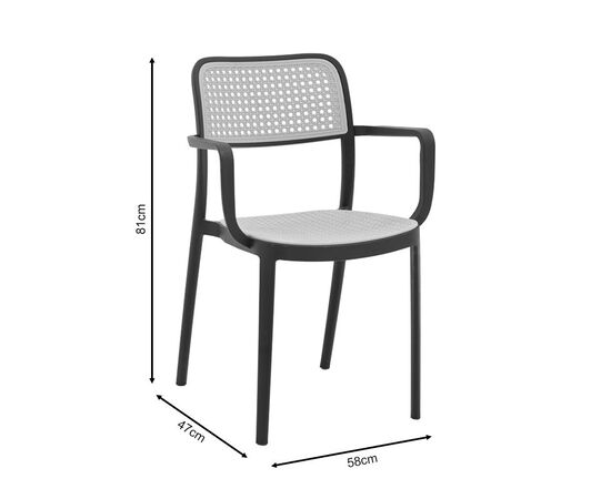 Πολυθρόνα Westley pakoworld pp φυσικό-μαύρο 58x47x81εκ - ΚΑΡΕΚΛΕΣ - ΠΟΛΥΘΡΟΝΕΣ στο Milonadakis.gr