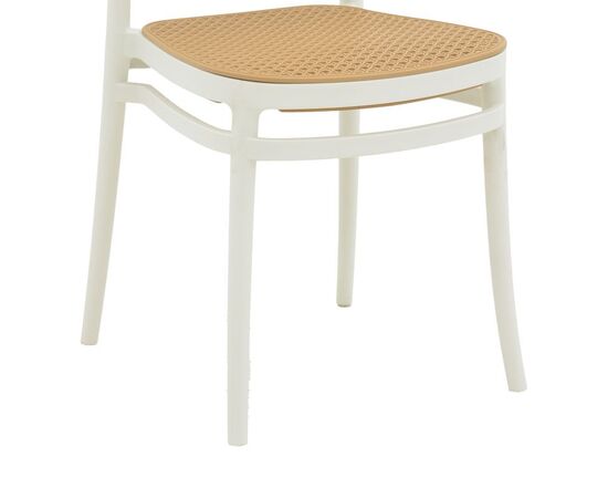 Καρέκλα Nereus pakoworld pp φυσικό-λευκό 45x43x84εκ - ΚΑΡΕΚΛΕΣ - ΠΟΛΥΘΡΟΝΕΣ στο Milonadakis.gr