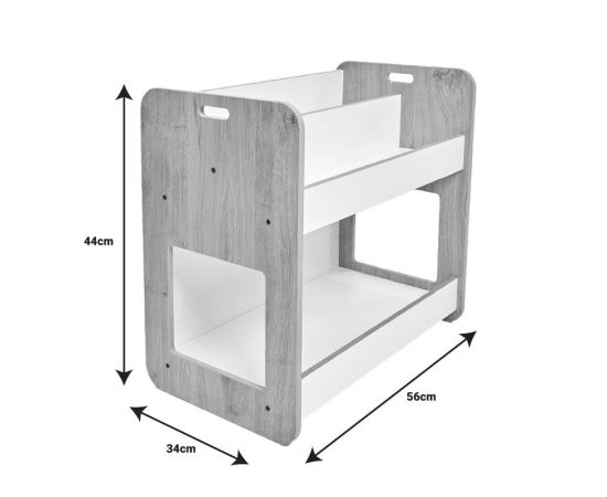 Ραφιέρα Dovere pakoworld φυσικό-λευκό mdf 56x34x55εκ - ΡΑΦΙΑ ΤΟΙΧΟΥ στο Milonadakis.gr