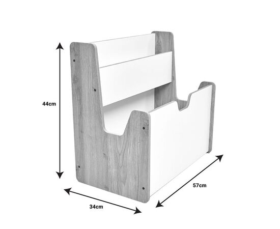 Ραφιέρα Crane pakoworld φυσικό-λευκό mdf 57x34x55εκ - ΟΡΓΑΝΩΣΗ ΣΠΙΤΙΟΥ στο Milonadakis.gr