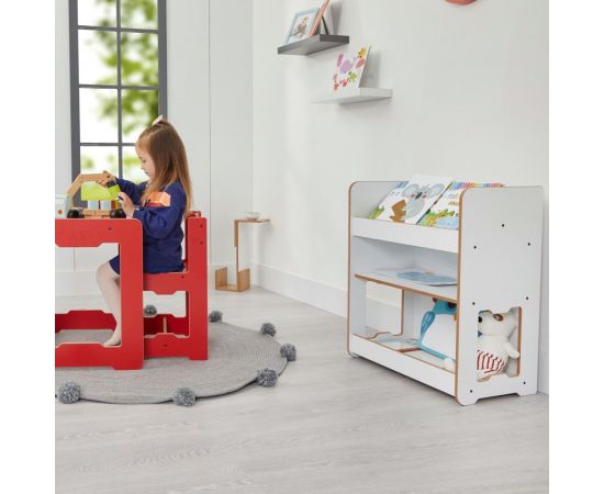 Ραφιέρα Seagull pakoworld λευκό mdf 57x34x70εκ - ΟΡΓΑΝΩΣΗ ΣΠΙΤΙΟΥ στο Milonadakis.gr