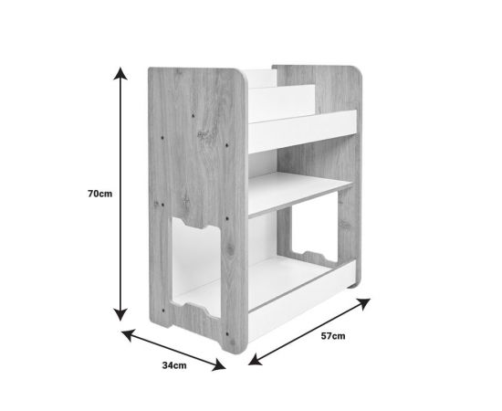 Ραφιέρα Seagull pakoworld λευκό mdf 57x34x70εκ - ΟΡΓΑΝΩΣΗ ΣΠΙΤΙΟΥ στο Milonadakis.gr