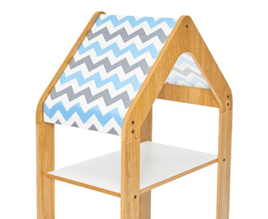 Ραφιέρα Montessori Zoilen pakoworld φυσικό-λευκό-μπλε mdf 50x30x80εκ - ΟΡΓΑΝΩΣΗ ΣΠΙΤΙΟΥ στο Milonadakis.gr