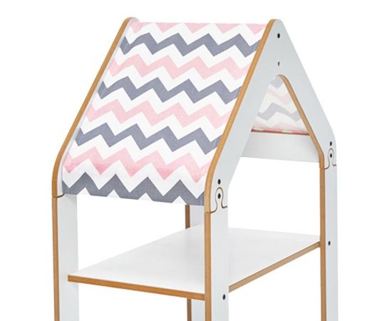 Ραφιέρα Montessori Zoilen pakoworld λευκό-ροζ mdf 50x30x80εκ - ΟΡΓΑΝΩΣΗ ΣΠΙΤΙΟΥ στο Milonadakis.gr