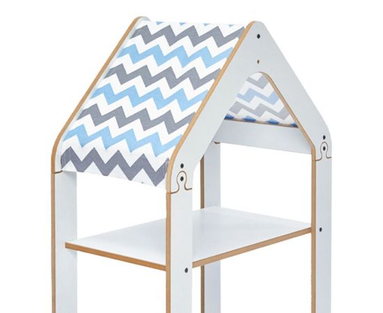 Ραφιέρα Montessori Zoilen pakoworld λευκό-μπλε mdf 50x30x80εκ - ΟΡΓΑΝΩΣΗ ΣΠΙΤΙΟΥ στο Milonadakis.gr