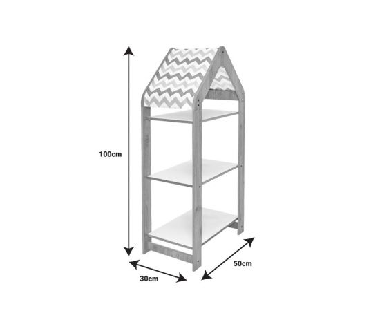 Ραφιέρα Montessori Zoilen I pakoworld λευκό-φυσικό-ροζ mdf 50x30x100εκ - ΟΡΓΑΝΩΣΗ ΣΠΙΤΙΟΥ στο Milonadakis.gr