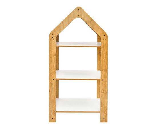 Ραφιέρα Montessori Zoilen I pakoworld λευκό-φυσικό-μπλε mdf 50x30x100εκ - ΟΡΓΑΝΩΣΗ ΣΠΙΤΙΟΥ στο Milonadakis.gr