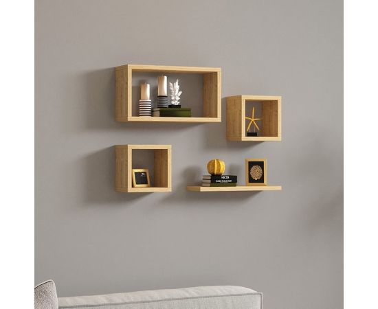 Ραφιέρα Babine pakoworld μελαμίνη σε oak απόχρωση 84x15x44εκ - ΟΡΓΑΝΩΣΗ ΣΠΙΤΙΟΥ στο Milonadakis.gr