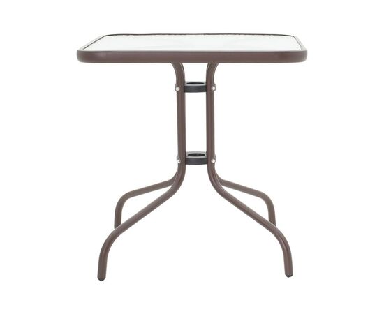Tραπεζαρία Obbi-Watson pakoworld σετ 5τεμ καφέ μέταλλο-pe rattan 80x80x70εκ - ΣΕΤ ΤΡΑΠΕΖΑΡΙΕΣ στο Milonadakis.gr