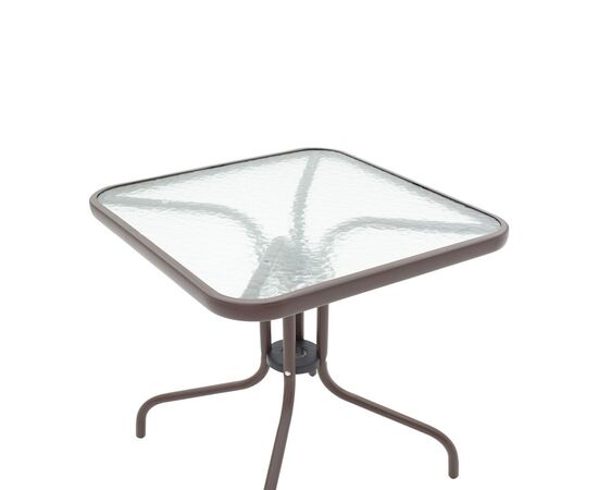 Tραπεζαρία Obbi-Watson pakoworld σετ 5τεμ καφέ μέταλλο-pe rattan 80x80x70εκ - ΣΕΤ ΤΡΑΠΕΖΑΡΙΕΣ στο Milonadakis.gr