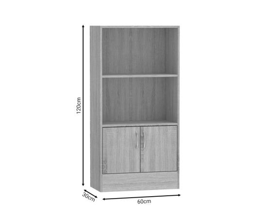 Βιβλιοθήκη Negan pakoworld sonoma μελαμίνης 60x30x120εκ - ΒΙΒΛΙΟΘΗΚΕΣ στο Milonadakis.gr