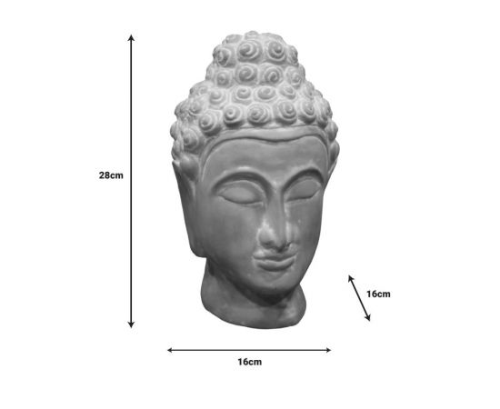 Επιτραπέζιο διακοσμητικό βούδας Rolia Inart γκρι terracotta 16x16x28εκ - ΑΝΤΙΚΕΙΜΕΝΑ στο Milonadakis.gr