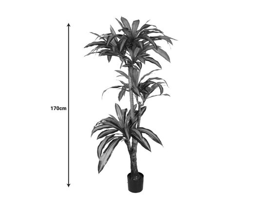 Διακοσμητικό φυτό Dracaena I σε γλάστρα Inart  πράσινο pp Υ170εκ - ΤΕΧΝΗΤΑ ΦΥΤΑ στο Milonadakis.gr