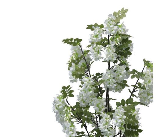 Διακοσμητικό φυτό Bean flowers σε γλάστρα Inart λευκό pp Υ125εκ - ΤΕΧΝΗΤΑ ΦΥΤΑ στο Milonadakis.gr