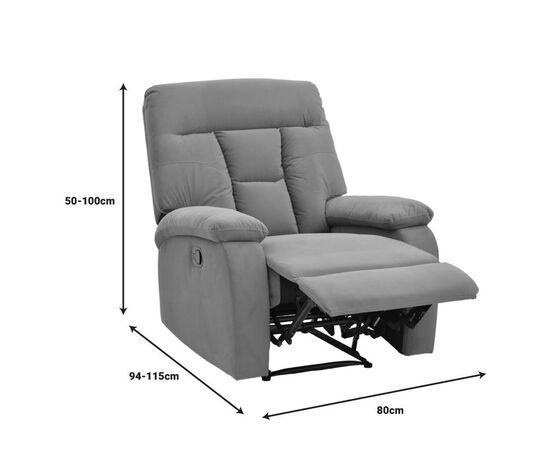 Πολυθρόνα relax με μηχανισμό massage Terpsi pakoworld μαύρο PU 80x94x102εκ - ΚΑΡΕΚΛΕΣ - ΠΟΛΥΘΡΟΝΕΣ ΕΣ. στο Milonadakis.gr