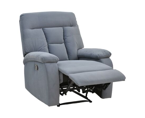 Πολυθρόνα relax με μηχανισμό massage Terpsi pakoworld γκρι βελούδο 80x94x100εκ - ΚΑΡΕΚΛΕΣ - ΠΟΛΥΘΡΟΝΕΣ ΕΣ. στο Milonadakis.gr