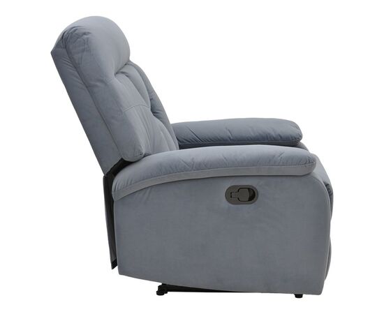 Πολυθρόνα relax με μηχανισμό massage Terpsi pakoworld γκρι βελούδο 80x94x100εκ - ΚΑΡΕΚΛΕΣ - ΠΟΛΥΘΡΟΝΕΣ ΕΣ. στο Milonadakis.gr